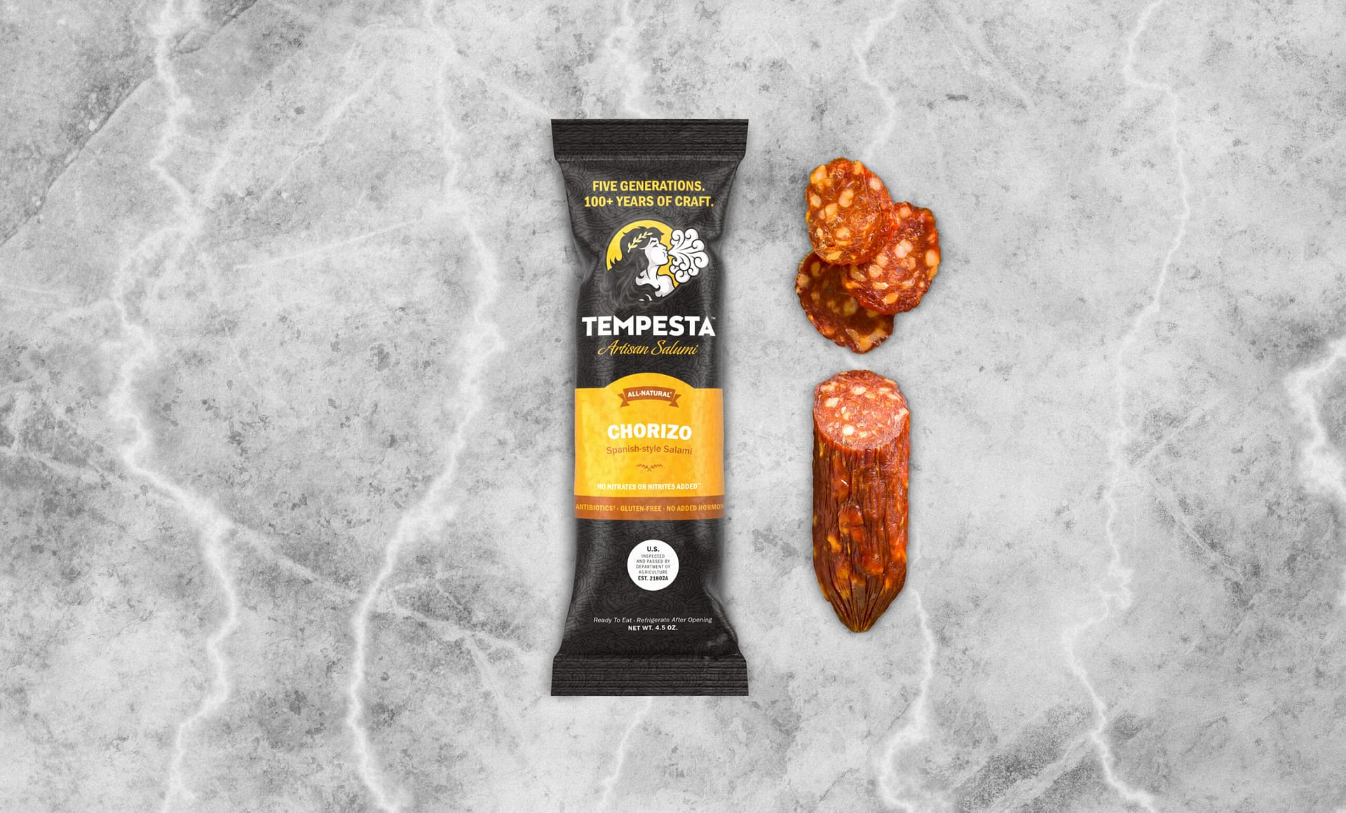 Tempesta Flow Wrap Packaging - Chorizo